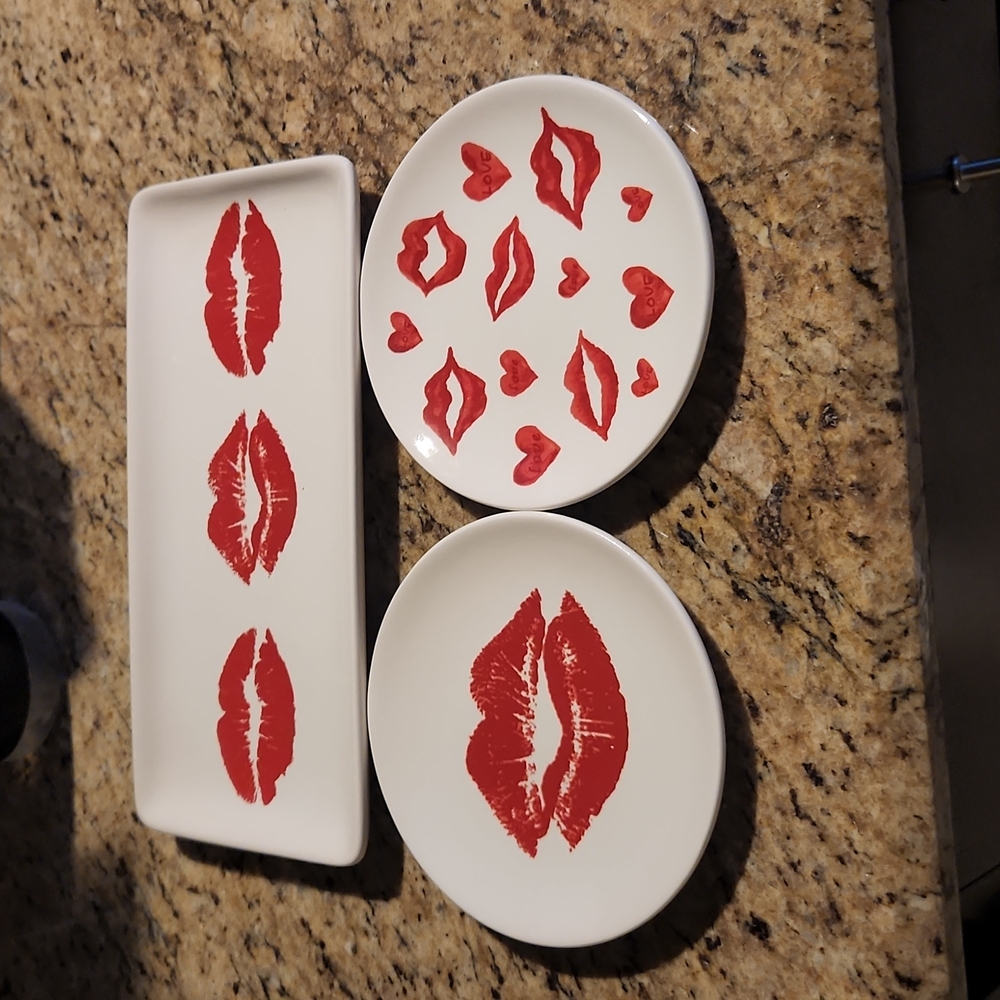 Ceramic Set, Tray & Plates